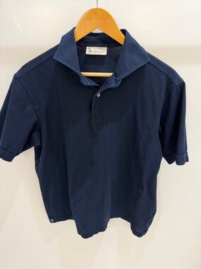 The Armoury Spread Collar Classic Navy Polo Shirt
